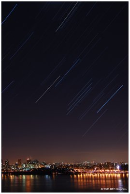 Star Trails Over Manhattan