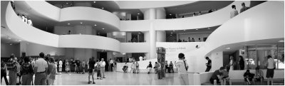 Guggenheim Lobby BW