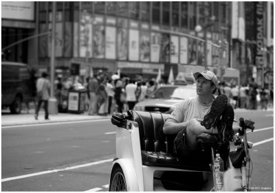 A Pedicab Driver in NYC