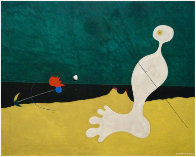 Joan Miro - Person Throwing a Stone at a Bird