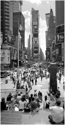 Times Square BW