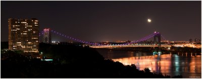 GW Bridge Goes Pink For Breast Cancer Month Oct. 2010