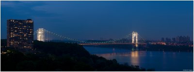 Memorial Day Lights at the George Washington Bridge