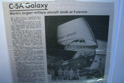 C-5 Galaxy landing on Futenma Air Strip - BIG plane