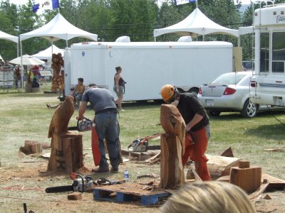 Chainsaw Carving Championships in Chetwynd, B.C.