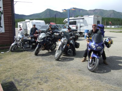 Impromptu Motorcycle Gang Raisin' Hell on the Alaska Highway
