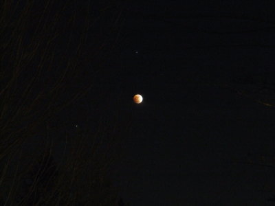 Lunar Eclipse:  Almost Complete