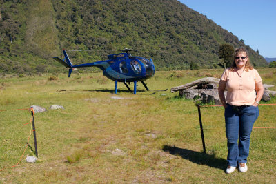 Time for a helicopter flight at the Whataroa Scenic Reserve