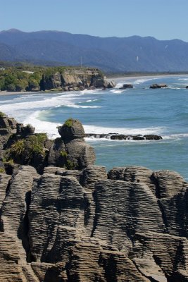 Panacake rocks and blowholes at Punakaki