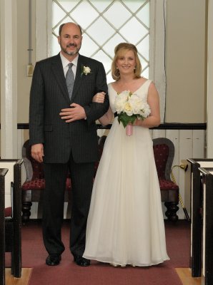 Becky and Brian Down the Aisle