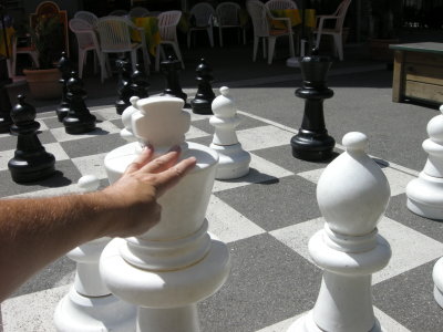 Large chess set, Interlaken, Switzerland