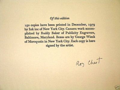 The signature/printing information page
