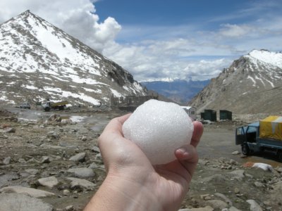 Ice Ball, Chang La Pass, Ladakh (17,586' ASL)