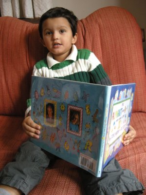 Rahil reading The Alphabet from A to Y