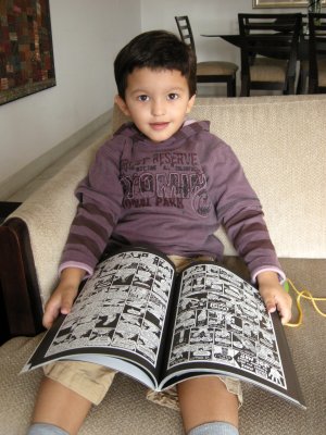 Rahil reading Peepshow