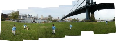 Rahil under the Manhattan Bridge (20 Oct 2010)