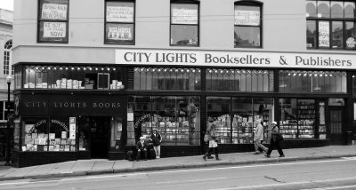 City Lights Bookstore b/w
