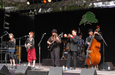 The Red Skunk Jipzee Swing Band opens Main Stage Sunday