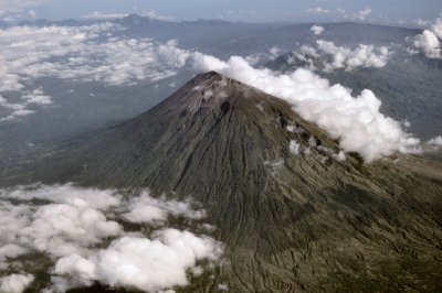 Gunung Agung from 20000 ft.