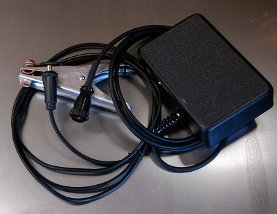 Foot pedal and ground cable