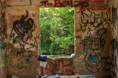 Graffiti, Old Pumphouse, near Tishomongo, OK