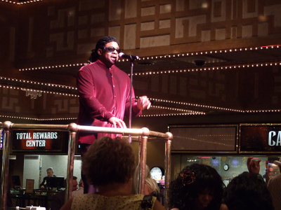 Stevie Wonder performs at the Imperial Palace casino