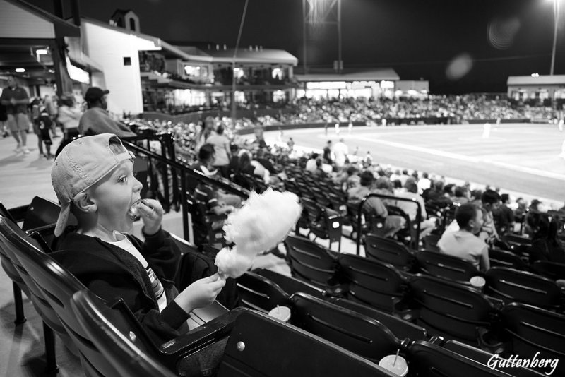 Enjoying Cotton Candy