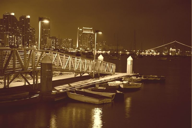 San Diego Harbor at Night 4