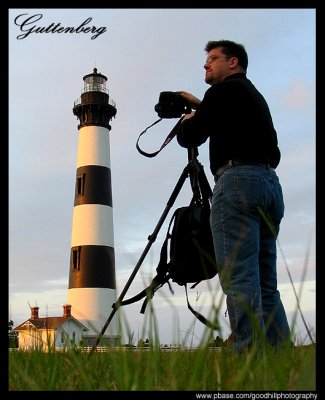 Bodie Island Lighthouse Photographer Self Portrait
