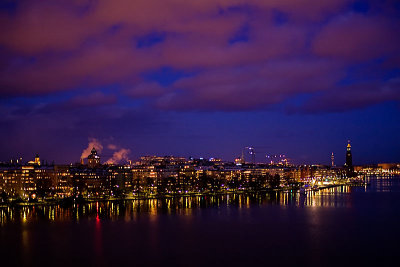 Purple clouds over Stockholm