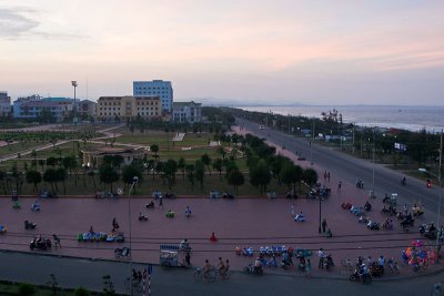 Evening activities near the beach