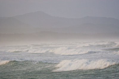 Mountains and waves