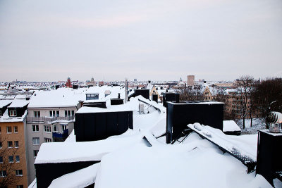 Snowy roofs