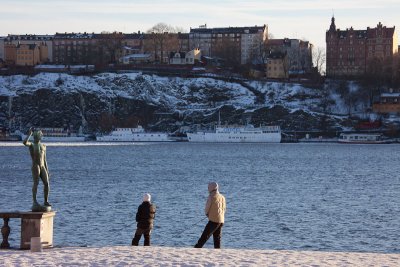 Fishing by the City Hall