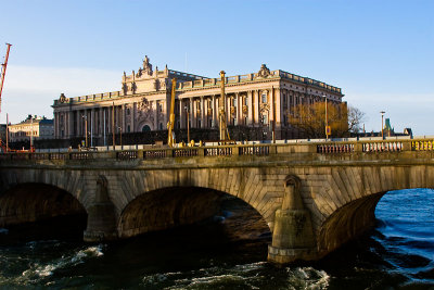 Norrbro and the parlament building