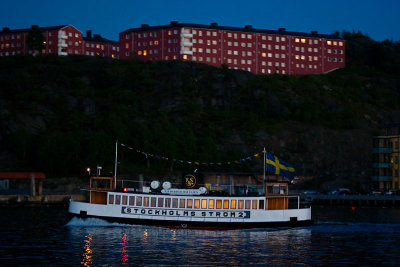 The ferry to Fjderholmarna