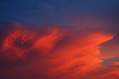 Glowing clouds