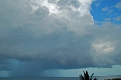 Thunderstorm over ocean