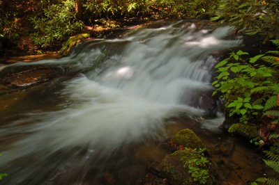 Above Indian Creek Falls on Indian Creek River, Great Smoky Mountains National Park, NC