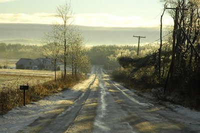 Davis Rd at Sunset