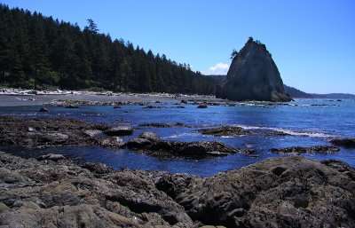 looking south from Hole In The Wall, towards Rialto Beach