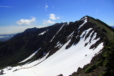 Klahhane Ridge, with the north face still snow covered