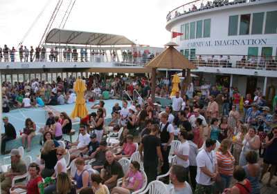 Lido deck,, waiting to leave Miami