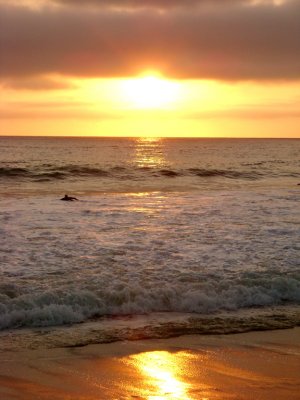 Sunset along Torrance Beach (updated  7-25-09)