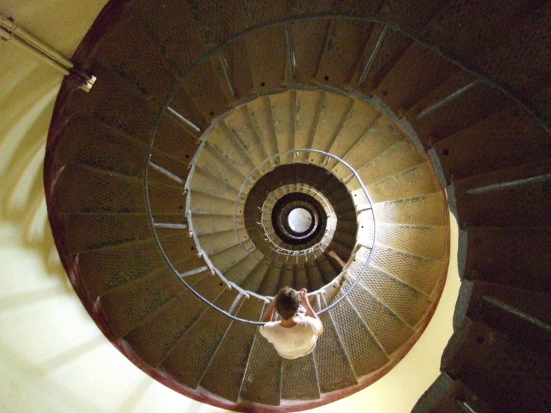 Its a long climb back down the lighthouse; but the climb up was even longer.