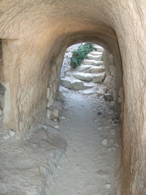 Tunnel in the Ortahisar fortress.