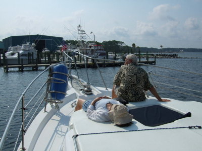 Mary Helen and Steve enjoying a short ride