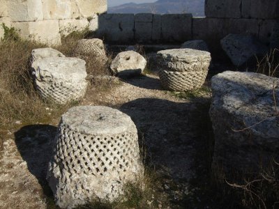 This waas the first place I've seen the capitals with this intricate basket-weave design.  Maybe it's Syrian or Arabic?