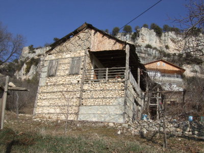 Another old stone house in Camliyayla.  The fortress is on the left.