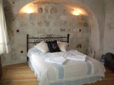 Goreme:  Our room in the cave hotel was very comfortable.  The bed had a down comforter.